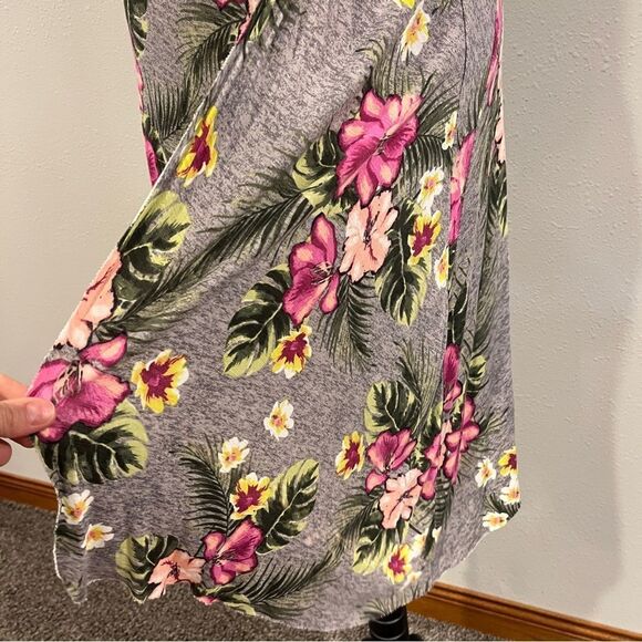 Vera Wang Tropical Floral print Sleeveless asymmetrical Dress Size extra small - Picture 4 of 15
